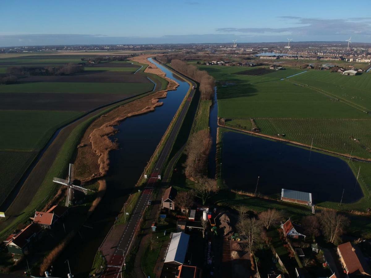Tinyhouse Natuurhuisje Met Veranda Bij De Molen Tussen Alkmaar En Hoorn Oterleek Esterno foto